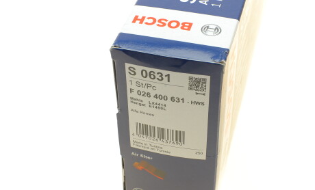 Фото 6 - Повітряний фільтр BOSCH F 026 400 631 (F026400631)