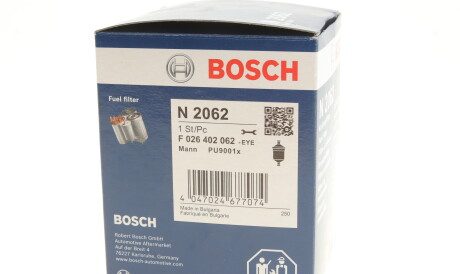 Фото 2 - Паливний фільтр BOSCH F 026 402 062 (F026402062)