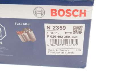 Фото 3 - Паливний фільтр BOSCH F 026 402 359 (F026402359)