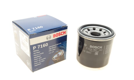 Фільтр масляний Mazda 3 1.5 2.0i 6 2.0 2.5i 13- - (1WPE14302, 15208AA080, 15208KA000) BOSCH F 026 407 160