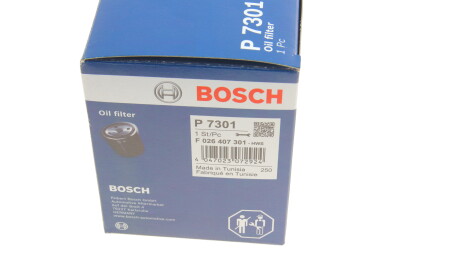 Фото 5 - Масляный фильтр BOSCH F 026 407 301 (F026407301)