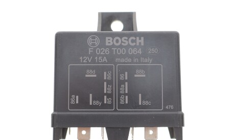 Реле свічок розжарювання (12V) Citroen Jumper/Peugeot Boxer 2.5D/TD 94-02 F 026 T00 064 - BOSCH F026T00064