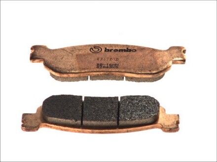 Гальмівні колодки задн, призначення: скутери, матеріал: агломерат-XS, 31x99,6x9мм YAMAHA YP 125/250 2016-2016 - BREMBO 07043XS