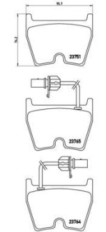 Фото 2 - Тормозные колодки BREMBO 07B31401