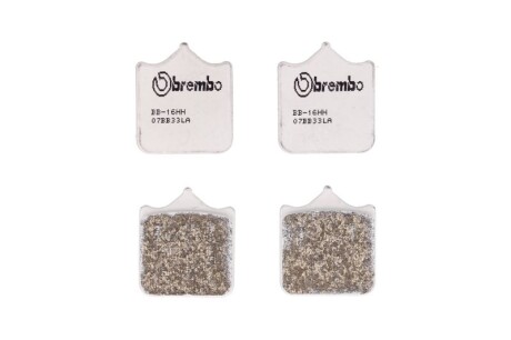 Гальмівні колодки передн, призначення: шосейне, матеріал: агломерат-LA, 40,5x34,9x8мм APRILIA RSV BENELLI TNT, TORNADO BMW S DUCATI MONSTER HUSQVARNA SM KTM SUPER DUKE 450-1130 2001-2016 - BREMBO 07BB33LA