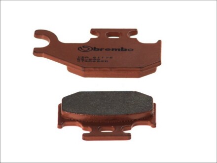 Гальмівні колодки задн/передн, призначення: позашляховики, матеріал: агломерат-SD, 40,7x62x9,5мм BOMBARDIER OUTL. CANNONDALE BLAZE, CANNIBAL, FX, GLAMIS, MOTO, SPEED KAWASAKI KFX 125-450 - BREMBO 07GR49SD