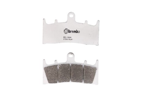 Гальмівні колодки передн, призначення: шосейне, матеріал: агломерат-LA, 52,2x89,7x8мм KAWASAKI ZX-12R, ZX-6R, ZX-9R SUZUKI GSF, GSX, GSX-R 600-1300 1996-2007 - BREMBO 07SU19LA