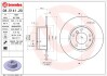 Тормозной диск - (34111161693, 34116756092, 34111159898) BREMBO 08.5141.20 (фото 3)