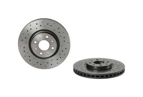 Tarcza hamulc. fiat stilo 04- 1,9d multijet - (0046535086, 0046765546, 46535086) BREMBO 09.5180.3X