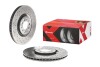 Tarcza ham. XTRA nawiercana, malowana - (8N0615301A, 8L0615301) BREMBO 0978801X (фото 4)