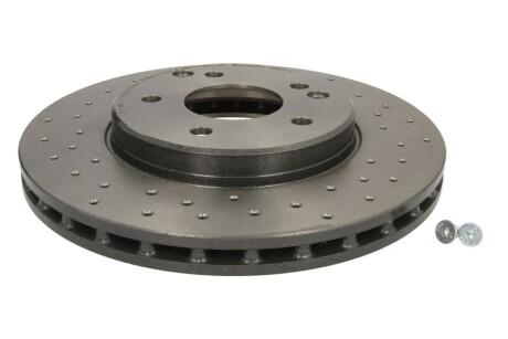 Tarcza ham. XTRA nawiercana, malowana - (a2034210312) BREMBO 0984111X