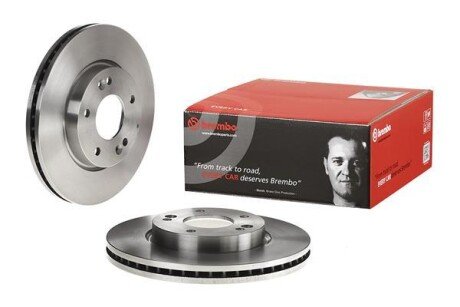 Тормозной диск передний Hyundai/Kia/Mobis I30, Ix20; Kia Cee'D, Pro Cee'D, Soul I/II/III, Venga - (517121H000) BREMBO 09.9574.40