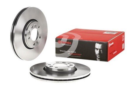 Тормозной диск передний Citroen C5 II/III, Jumpy II; Fiat Scudo; Peugeot 407, Expert - (424924, 424925, 9467548587) BREMBO 09.A430.10