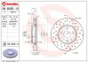 Диск перфорированный - (13502044, 13502045, 569069) BREMBO 09B3551X (фото 3)