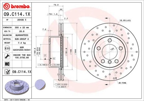 - - BREMBO 09C1141X