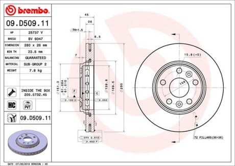 Tarcza ham. KANGOO ty? - BREMBO 09.D509.11