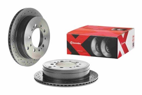 Тормозной диск задний Lexus Lx; Toyota Land Cruiser 200, Sequoia, Tundra - (424310C010, 424310C011, 4243160290) BREMBO 09.D618.1X