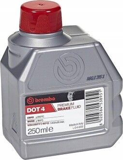 Тормозная жидкость DOT 4 LV Brake Fluid 0,25l - BREMBO L A4 202