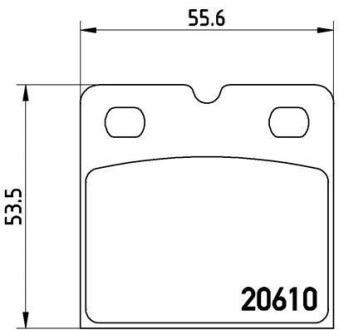 Гальмівні колодки зад. Tesla Model X 13- - (420698451A, 420698451D, 4S0698451C) BREMBO P 02 001