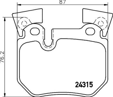 Комплект тормозных колодок, дисковый тормоз - (34216784808, 34216791421) BREMBO P 06 059