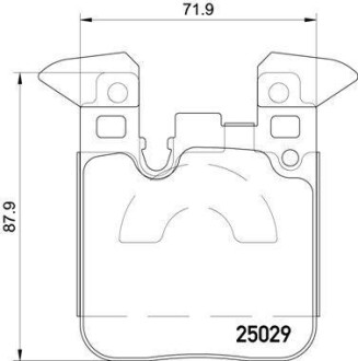 Комплект тормозных колодок - BREMBO P 06 087