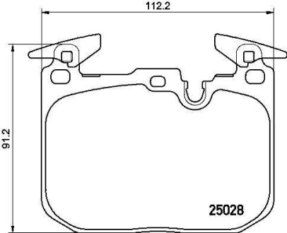 Комплект тормозных колодок - BREMBO P06088