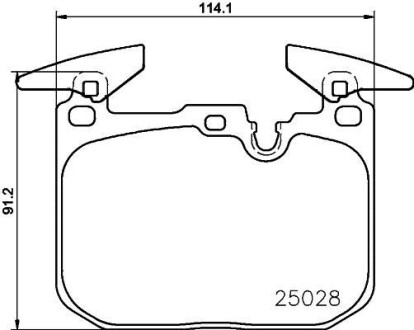 Тормозные колодки BMW 3 11- - BREMBO P 06 096