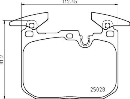 Klocki ham. bmw i8 15- - BREMBO P06098