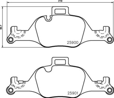 Klocki hamulcowe przod - BREMBO P 06 107