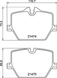 Klocki hamulcowe tyl - BREMBO P 06 116