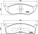 Комплект тормозных колодок, дисковый тормоз - (05014438AA, 05010034AA, 4728124) BREMBO P 11 008 (фото 1)