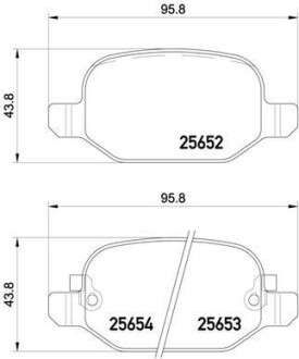 Klocki hamulc. fiat 500l 12- tyј - BREMBO P23150