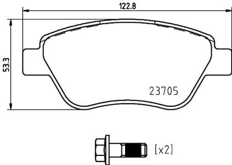 Spare part - BREMBO P23169