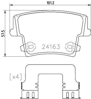 Комплект тормозных колодок - BREMBO P 23 175