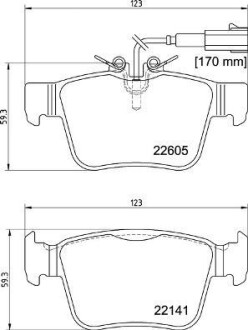 Гальмівні колодки зад. Alfa Romeo Giulia 15- - BREMBO P 23 180