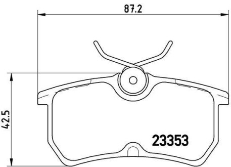 Гальмівні колодки, дискові - BREMBO P 24 047