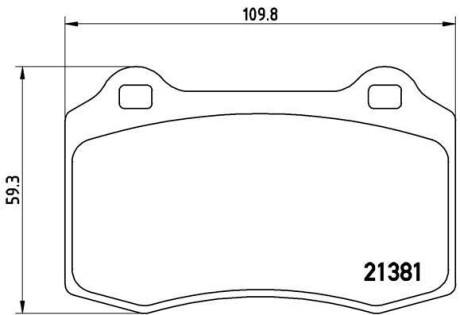 Комплект тормозных колодок, дисковый тормоз - BREMBO P 24 073