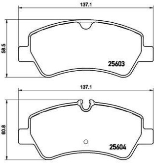 Колодки дисковые задние - BREMBO P24160