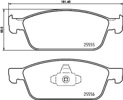 Комплект тормозных колодок - BREMBO P 24 199