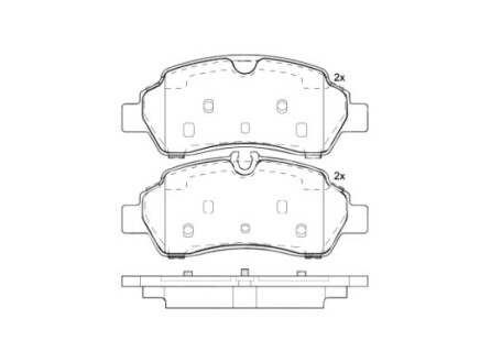 Klocki hamulcowe tyl - BREMBO P 24 209