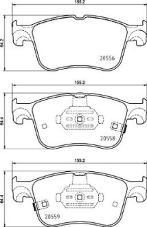 Klocki hamulcowe przod - (2210416, 2209149) BREMBO P 24 218