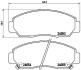 Комплект тормозных колодок, дисковый тормоз - (06450S7AE50, 45022SDDA10, 45022SDRA10) BREMBO P 28 047 (фото 1)