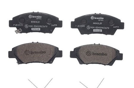 Фото 2 - Гальмівні колодки BREMBO P28050X