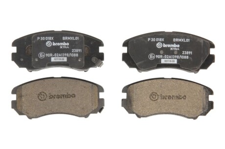 Колодки дискового гальма - BREMBO P30018X