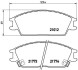 Комплект тормозных колодок, дисковый тормоз - (45022SA6N50, 45022SA6N52, 45022SA6600) BREMBO P 30 024 (фото 1)