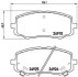 Комплект тормозных колодок, дисковый тормоз - (581011JA60) BREMBO P 30 045 (фото 1)