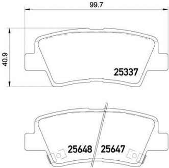 Klocki hamulc. kia optima 10- tyј - BREMBO P30054