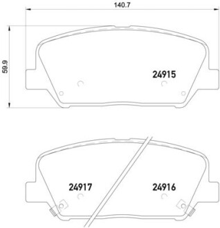 Гальмівні колодки тюнінгові - BREMBO P30065X
