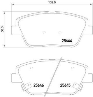 Klocki hamulc. kia optima 12- przуd - BREMBO P30066