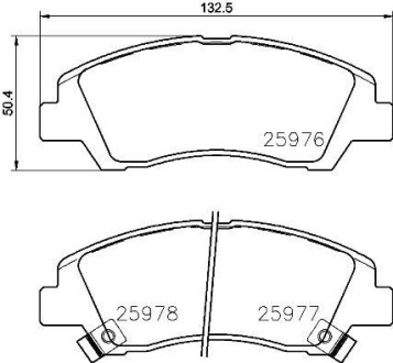 Комплект тормозных колодок - BREMBO P 30 076